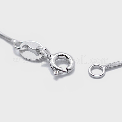 Collane a catena in argento sterling placcato rodio anti-ossidazione 925&nbsp;STER-F039-11P