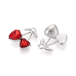 Pendenti strass in lega&nbsp;PALLOY-T092-24P