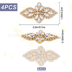 Verre cristal hotfix strass&nbsp;DIY-WH0265-45G