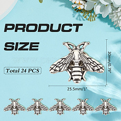 24 broche en alliage abeilles&nbsp;JEWB-ME0001-21AS
