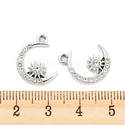 Pendentifs en strass en alliage de placage uv&nbsp;PALLOY-D026-08P