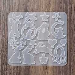 Kaninchen Ohrringe Anhänger DIY Silikonform&nbsp;X1-DIY-Q033-08B