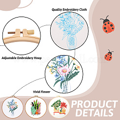 3 Set mit 3 DIY-Stickerei-Starter-Kits&nbsp;DIY-TA0006-67