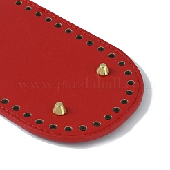 Bolsas ovaladas de ganchillo de cuero pu para tejer&nbsp;DIY-WH0349-26LG-05