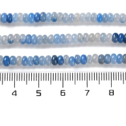 Natürliche blaue Aventurin (gefärbt und erhitzt) Perlenstränge&nbsp;G-K343-C32-01