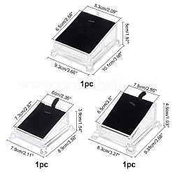 3 espositore per gioielli in acrilico in 3 stili&nbsp;ODIS-PH0001-39