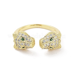 Gestell aus Messing mit verstellbaren Zirkonia-Ringen&nbsp;RJEW-B060-03G