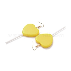 Herzförmige Lollipop-Ohrringe für Frauen&nbsp;LS-EJEW-Z015-04E