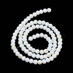Abalorios opacas de vidrio hebras&nbsp;EGLA-A035-P4mm-L01