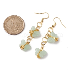 Pendientes colgantes de vidrio de mariposa&nbsp;EJEW-JE05769