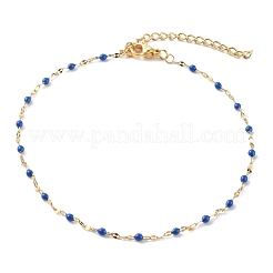 Cavigliere a catena con maglie in acciaio inossidabile 304 placcate sotto vuoto in PVD&nbsp;AJEW-AN00435