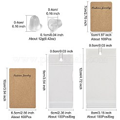 200 stücke 2 arten rechteck karton papier ohrring display karten&nbsp;CDIS-FS0001-28