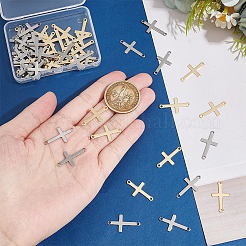 60 Stück 2 Farben Religion 201 Edelstahl Verbinder Charms&nbsp;STAS-UN0054-08