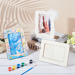 Fotorahmenständer aus Holz&nbsp;DIY-WH0196-15