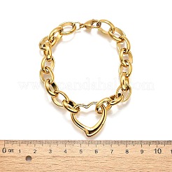 Bracelets à breloques en acier inoxydable 304&nbsp;BJEW-Q050-02G