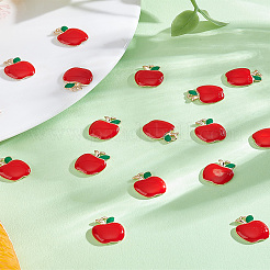40pcs pendentifs en émail en alliage&nbsp;ENAM-LP0001-03