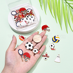 36 colgante de aleación de esmalte con temática deportiva de 9 estilos&nbsp;ENAM-YW0005-73A