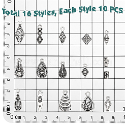160 pz 16 stili pendenti in lega di stile tibetano&nbsp;FIND-PH0062-13