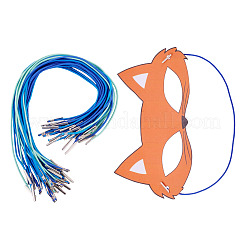 32 cordon élastique rond barbelé de 4 couleurs pour reliure de masque&nbsp;FIND-TA0008-88A