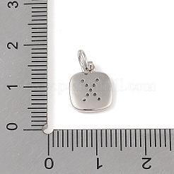 Placage de crémaillère en laiton micro pavé breloques en zircone cubique claire&nbsp;KK-E110-14P-X