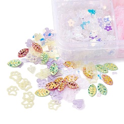 62 g 12-teilige Paillettenperlen aus Kunststoff&nbsp;PVC-YW0001-01