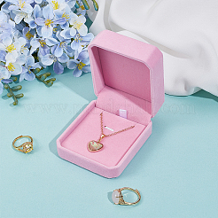 Boîtes à bijoux en velours pour pendentif&nbsp;OBOX-WH20001-02B-02