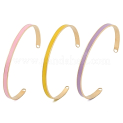 Bracelets manchettes en acier inoxydable 304 pour femmes&nbsp;BJEW-Z087-09G