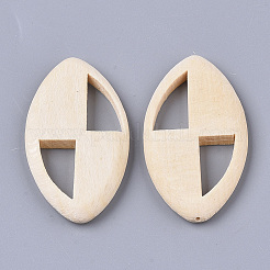 Ungefärbte natürliche Buchenholzperlen&nbsp;WOOD-N003-008