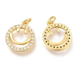 Messing micro pave klar zirkonia charme&nbsp;ZIRC-O036-31G