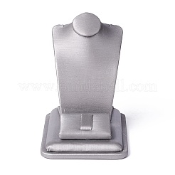Trifoglio in legno con espositori per collane in pelle pu&nbsp;ODIS-F005-01C