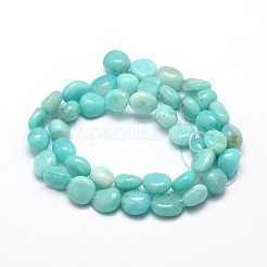 Natürliches Amazonite Edelstein Nuggets Perlenstränge&nbsp;X-G-J336-32