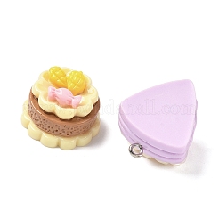 Pendentif en résine opaque pour dessert&nbsp;X-RESI-D014-02P