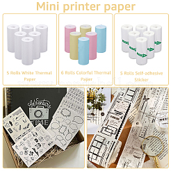 4 Satz 3 Arten Thermodirektpapierrolle&nbsp;DIY-CP0010-90