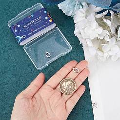4 pieza de 925 anillos de resorte de plata de ley de Tailandia&nbsp;STER-SC0001-34