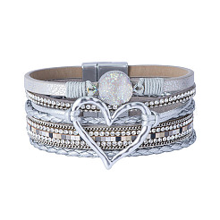 Bracciali multistella in similpelle&nbsp;BOHO-PW0001-039M