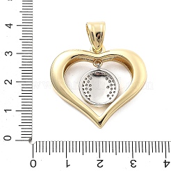 Crémaillère en laiton avec pendentifs en zircone cubique&nbsp;KK-Q017-10C-G