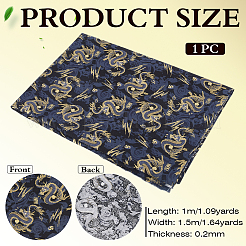Baumwollfaserstoff mit Drachenmuster im japanischen Stil&nbsp;DIY-WH0591-417A