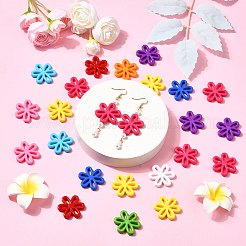 80pcs perles acryliques opaques&nbsp;SACR-SP0001-37