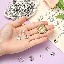 Idee regalo di San Valentino uniche per ciondoli in lega stile fidanzata tibetani&nbsp;TIBEP-CJ0001-07
