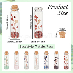 7 pieza de 7 estilos de jade natural&nbsp;AJEW-OC0004-43