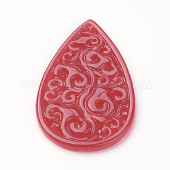 Pendentif en jade naturel&nbsp;G-E418-85