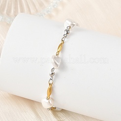 Bracelets à maillons ovales en acier inoxydable 304 pour femmes&nbsp;BJEW-JB14165