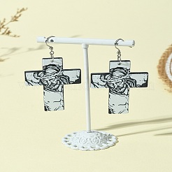 Orecchini pendenti in acciaio inossidabile 304&nbsp;EJEW-FS00010
