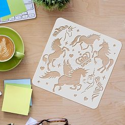 Modèles de pochoirs de peinture de dessin réutilisables en plastique&nbsp;DIY-WH0172-322
