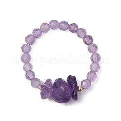 Anelli con perline di pietre preziose naturali&nbsp;RJEW-TA00191