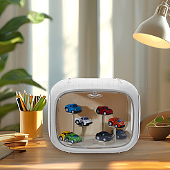 Vitrinas de plástico rectangulares para minifiguras&nbsp;ODIS-WH0079-010A