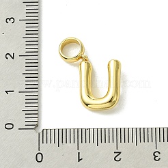 Ottone placcato a cremagliera con ciondoli pendenti europei con perle in plastica ABS&nbsp;KK-G501-02U-G
