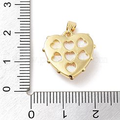Messing-Anhänger mit natürlichem Muschel-Pavé&nbsp;KK-F877-06G