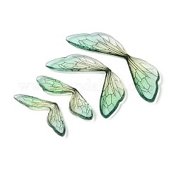 3 Stück transparente Schmetterlingsflügel-Cabochons aus Epoxidharz&nbsp;RESI-N045-10