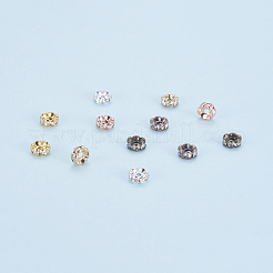 Messing Strass Zwischen perlen&nbsp;RB-JP0002-10-NF